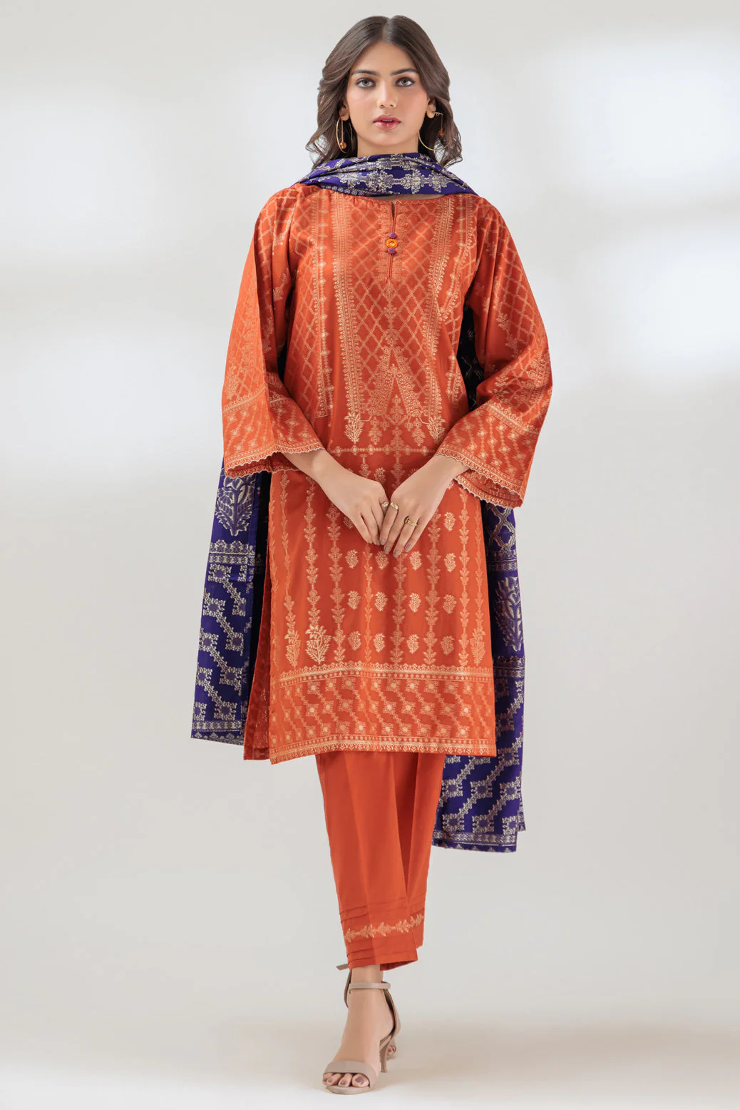 RUST-JACQUARD-3 PIECE (PWJ1233P01) - Image 2