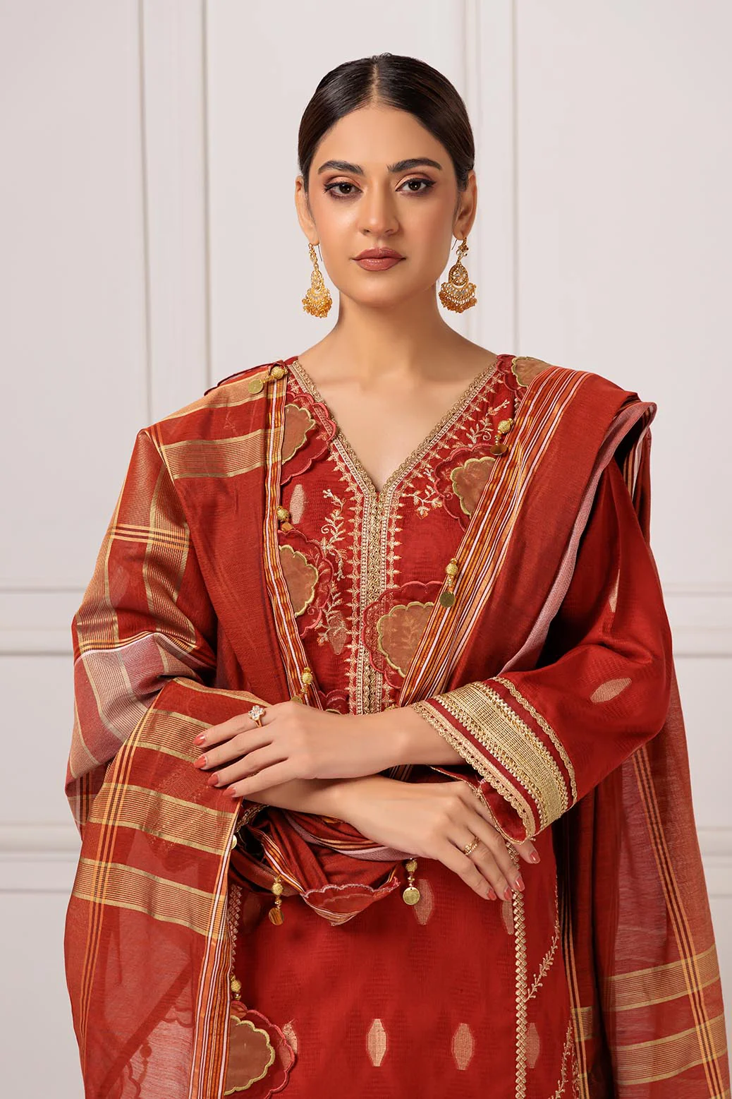 RUST-JACQUARD-3 PIECE (PWS5233P20) - Image 4