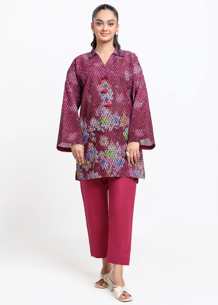 Pink-Khaddar-2 Piece (RWO223P21AP) - Image 3