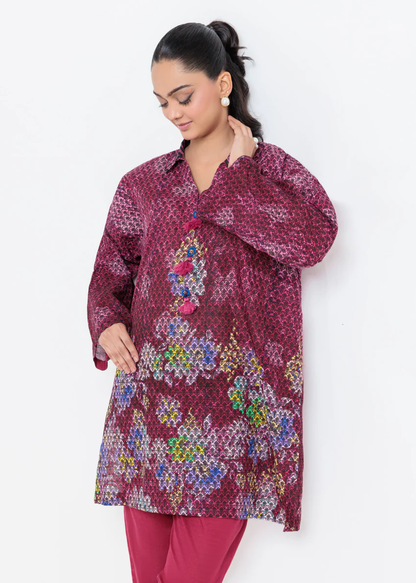 Pink-Khaddar-2 Piece (RWO223P21AP) - Image 7