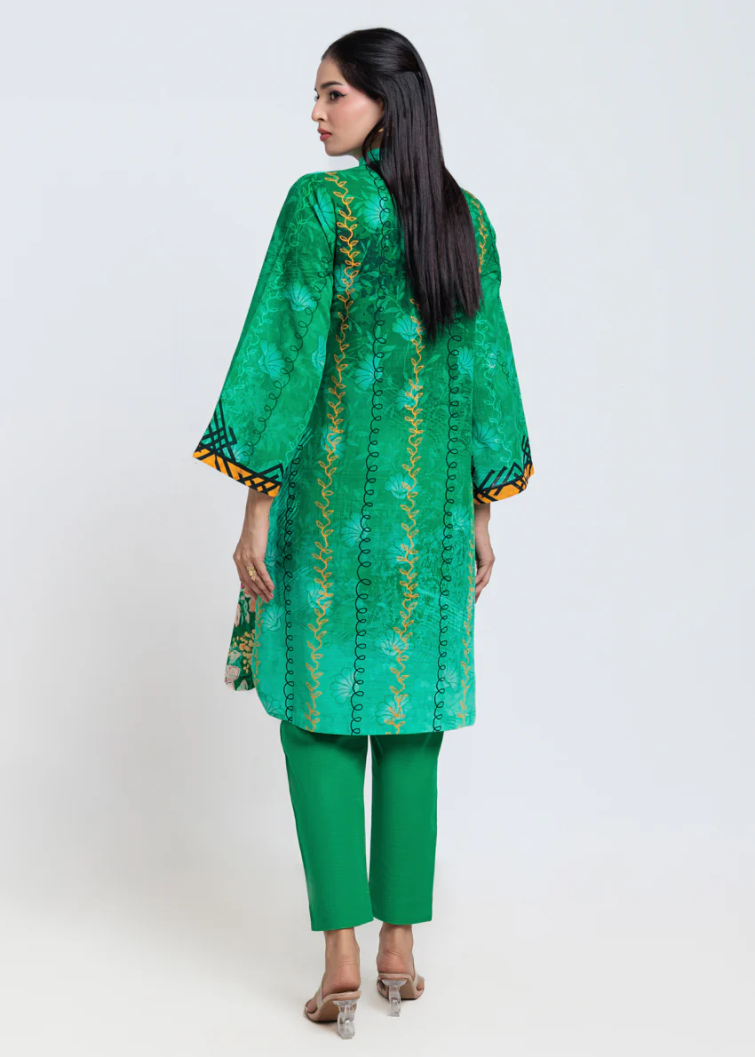 Green-Khaddar-2 Piece (RWO223P21BP) - Image 2