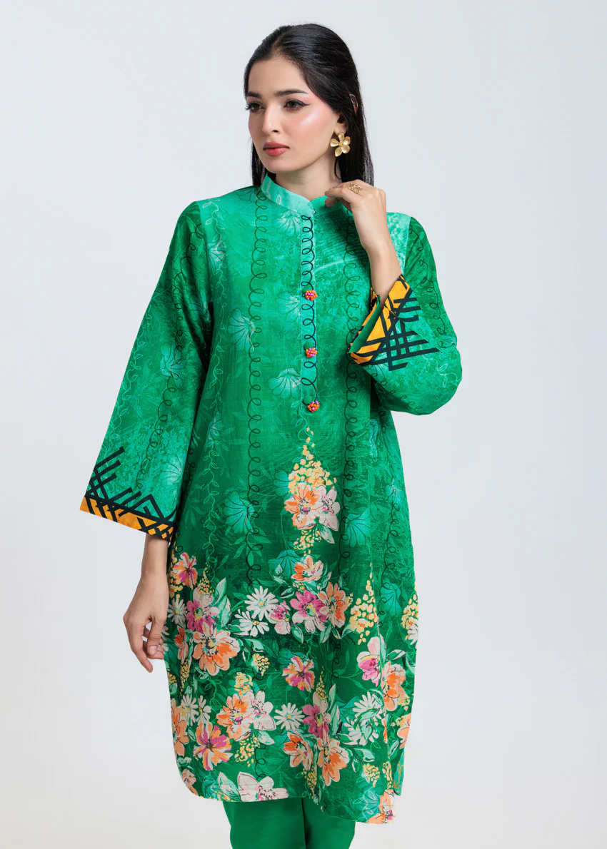 Green-Khaddar-2 Piece (RWO223P21BP) - Image 4
