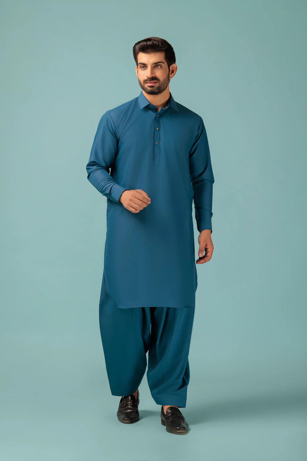 S-BLUE-BLENDED-SHALWAR SUIT - (GSSW23-049) - Image 3
