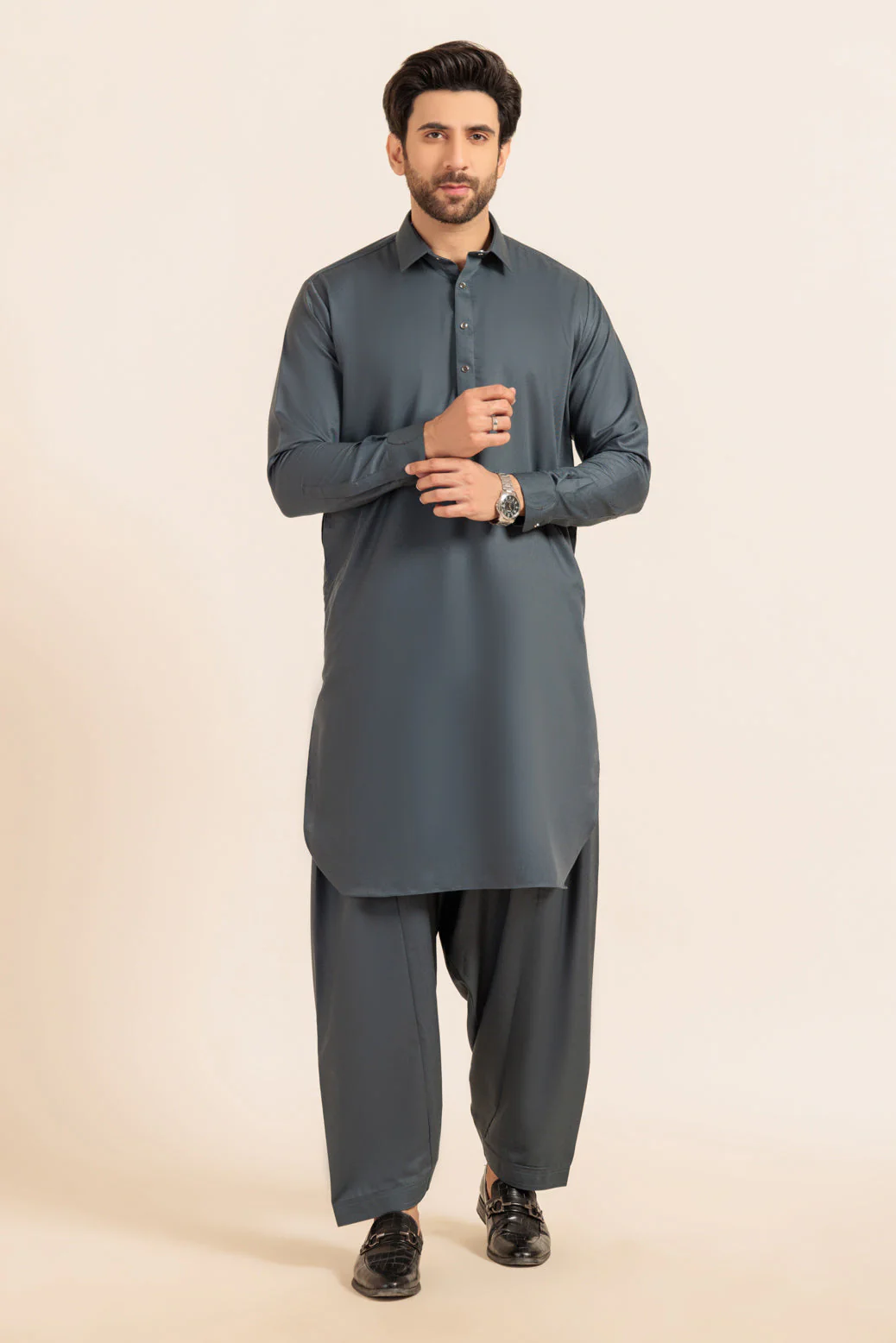 S-GREEN-BLENDED-SHALWAR SUIT - (GSSW24-012) - Image 4