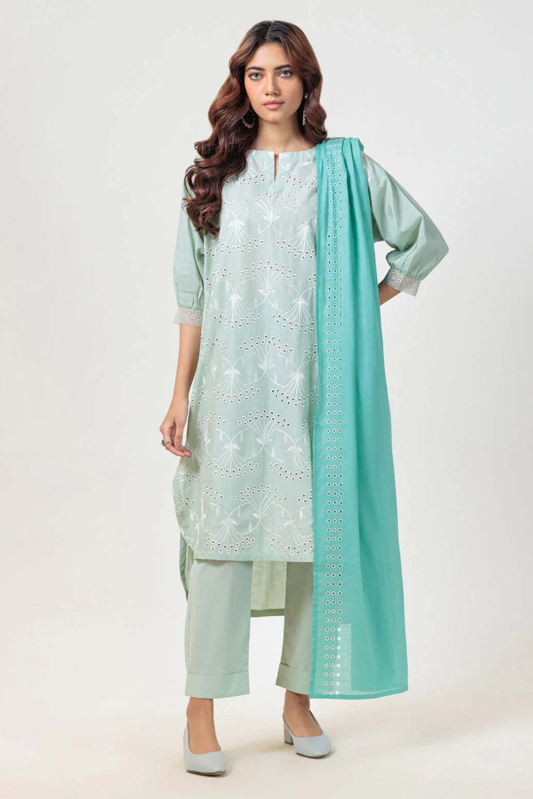 S-GREEN-CAMBRIC-3 PIECE (PWS5243P02) - Image 4
