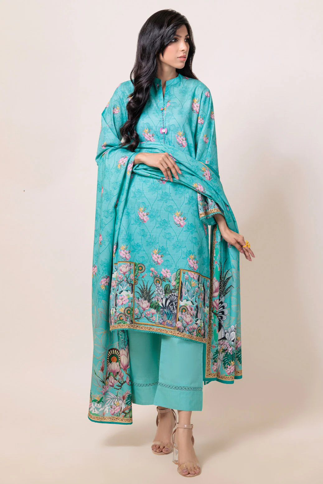 S-GREEN-CAMBRIC-3 PIECE (WS1243P01) - Image 3