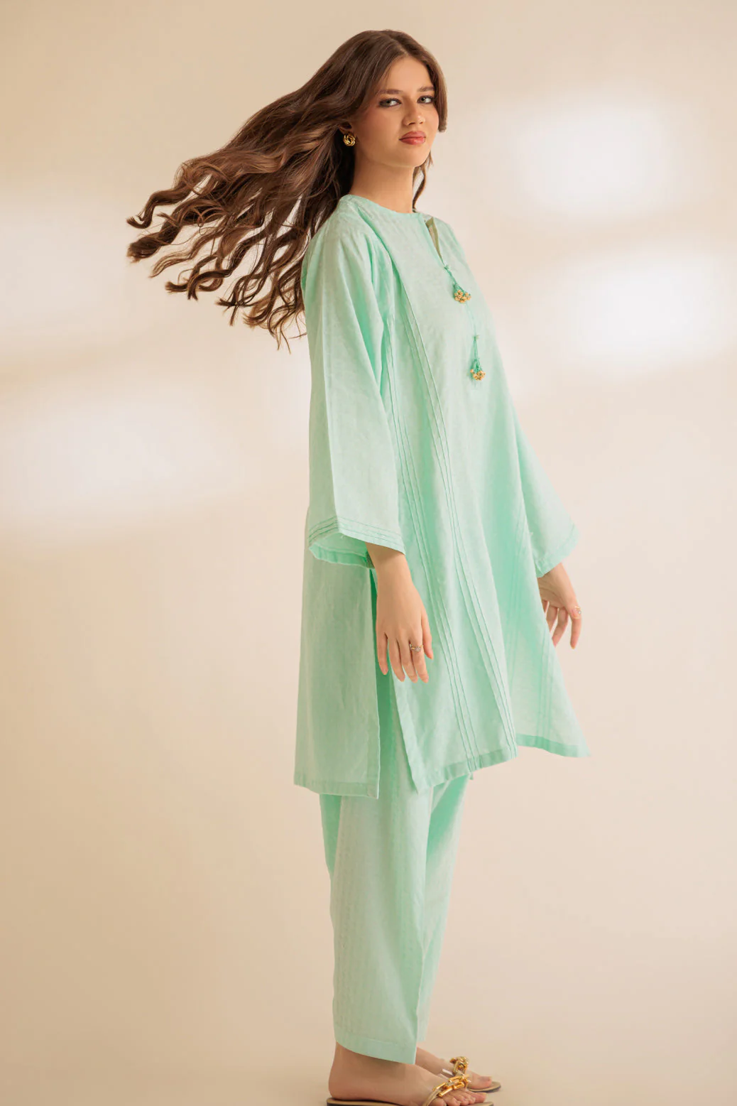 S-GREEN-JACQUARD-2 PIECE (SS2242P17) - Image 4