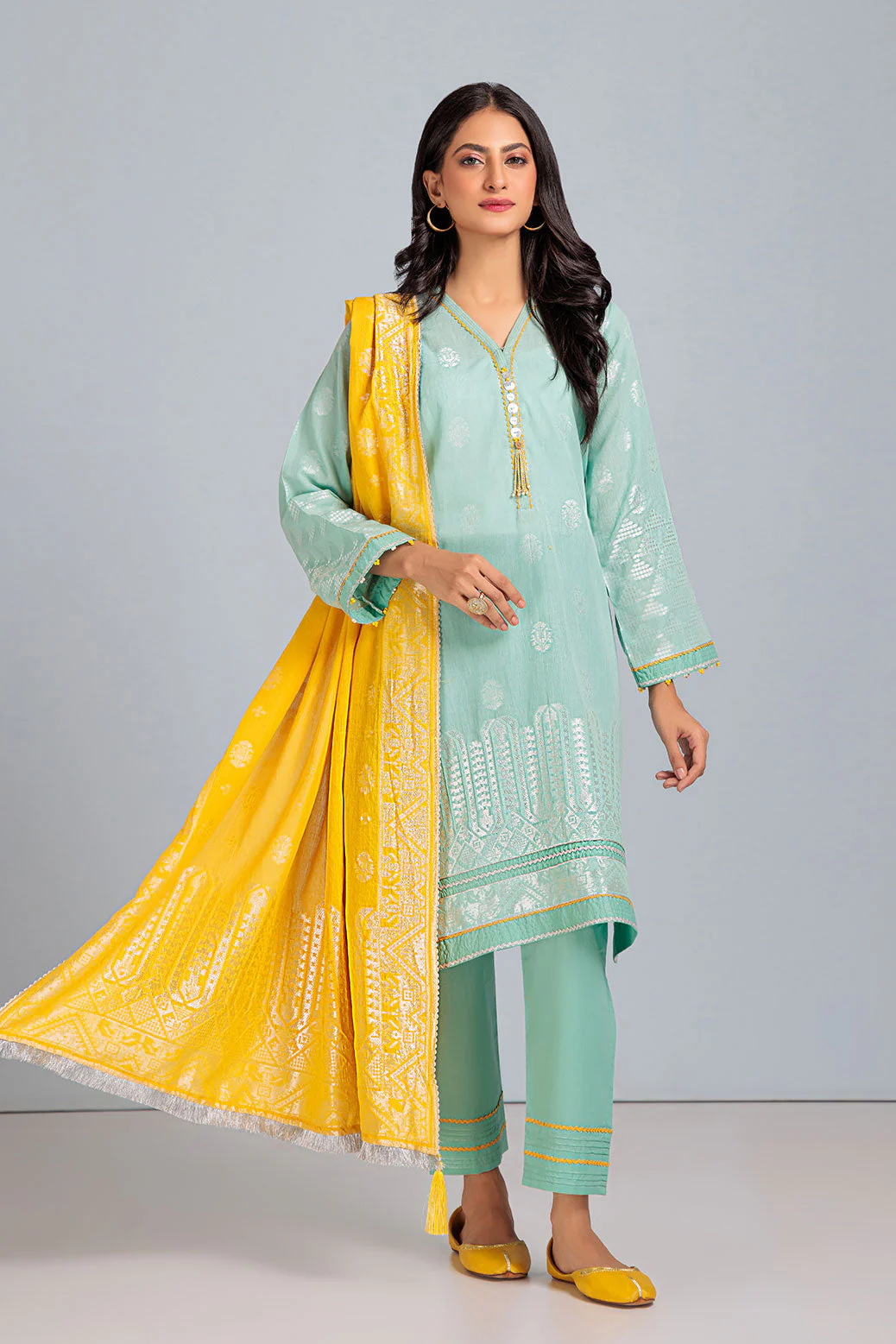 S-GREEN-JACQUARD-3 PIECE (ABN233P17B) - Image 2