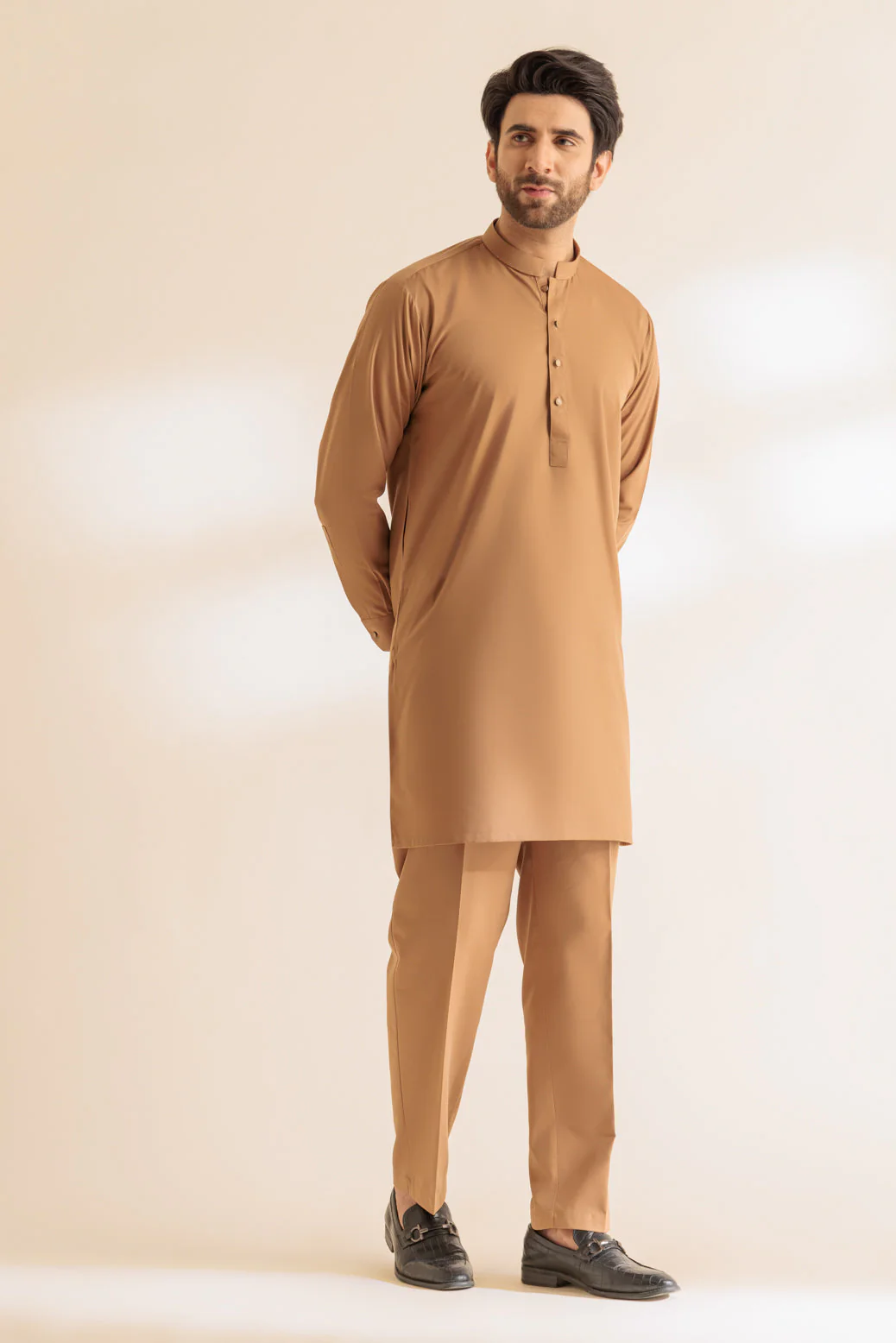 S-STONE-BLENDED-KURTA PAJAMA TROUSER - (KSS24-007) - Image 2