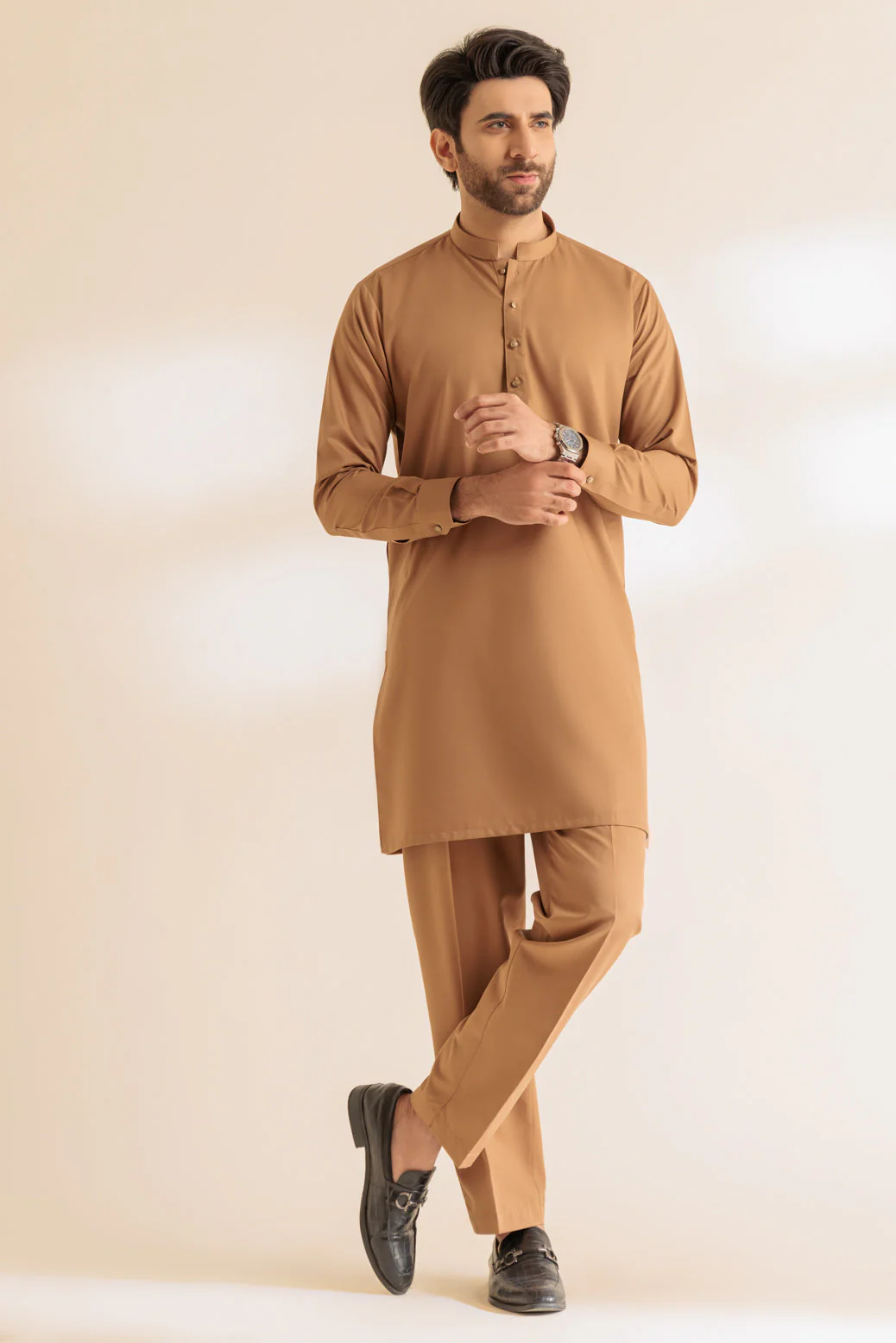 S-STONE-BLENDED-KURTA PAJAMA TROUSER - (KSS24-007) - Image 4