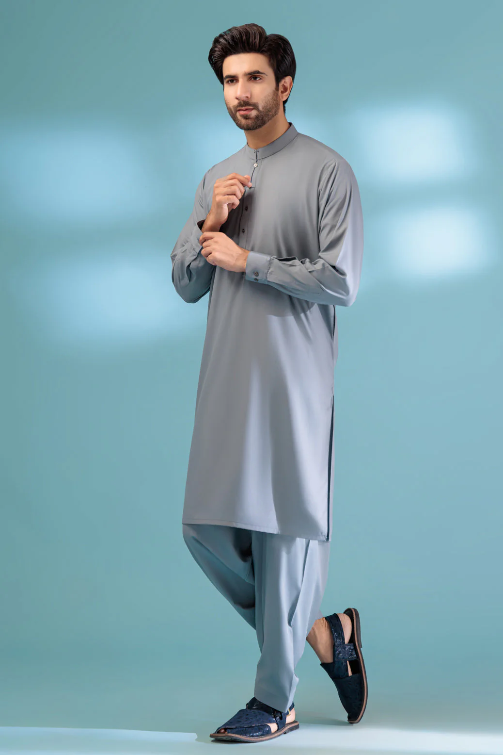 S-STONE-BLENDED-KURTA SHALWAR - (KSRS23-078) - Image 4