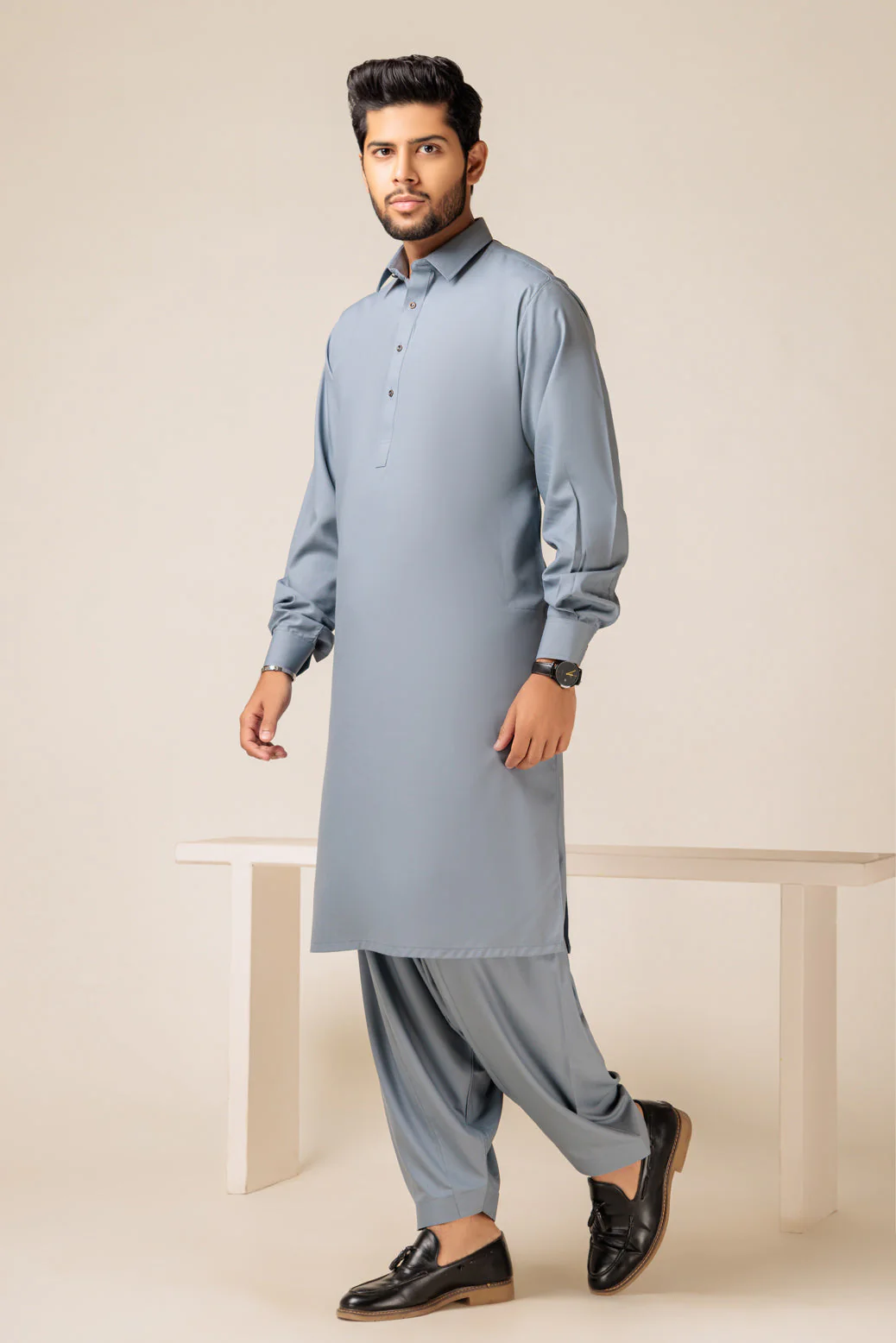 S-STONE-BLENDED-KURTA SHALWAR - (KSRS23-101) - Image 2