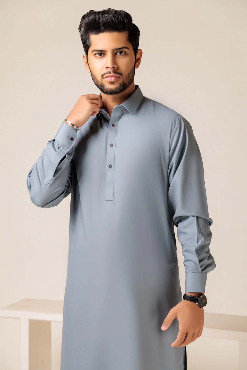 S-STONE-BLENDED-KURTA SHALWAR - (KSRS23-101) - Image 3