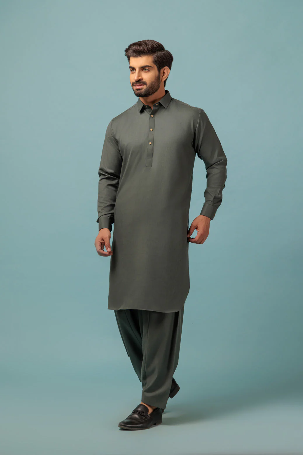 SAGE-BLENDED-SHALWAR SUIT - (GSSW23-012) - Image 4