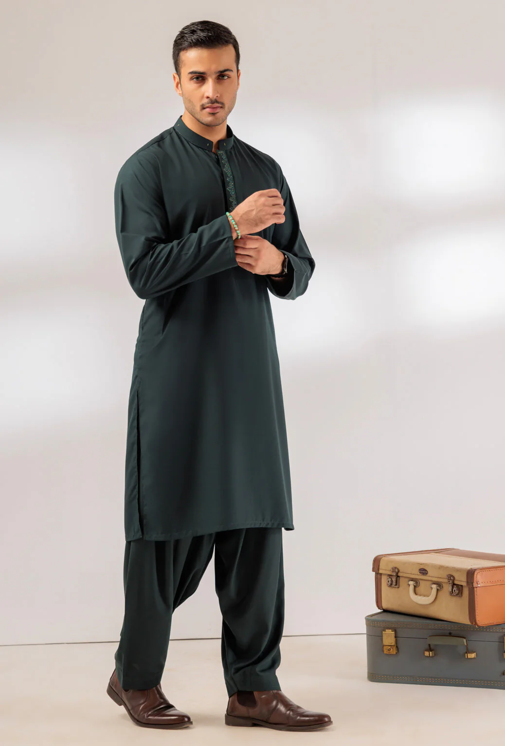 SALMANDR-BLENDED-KURTA SHALWAR - (KSRW24-001) - Image 4