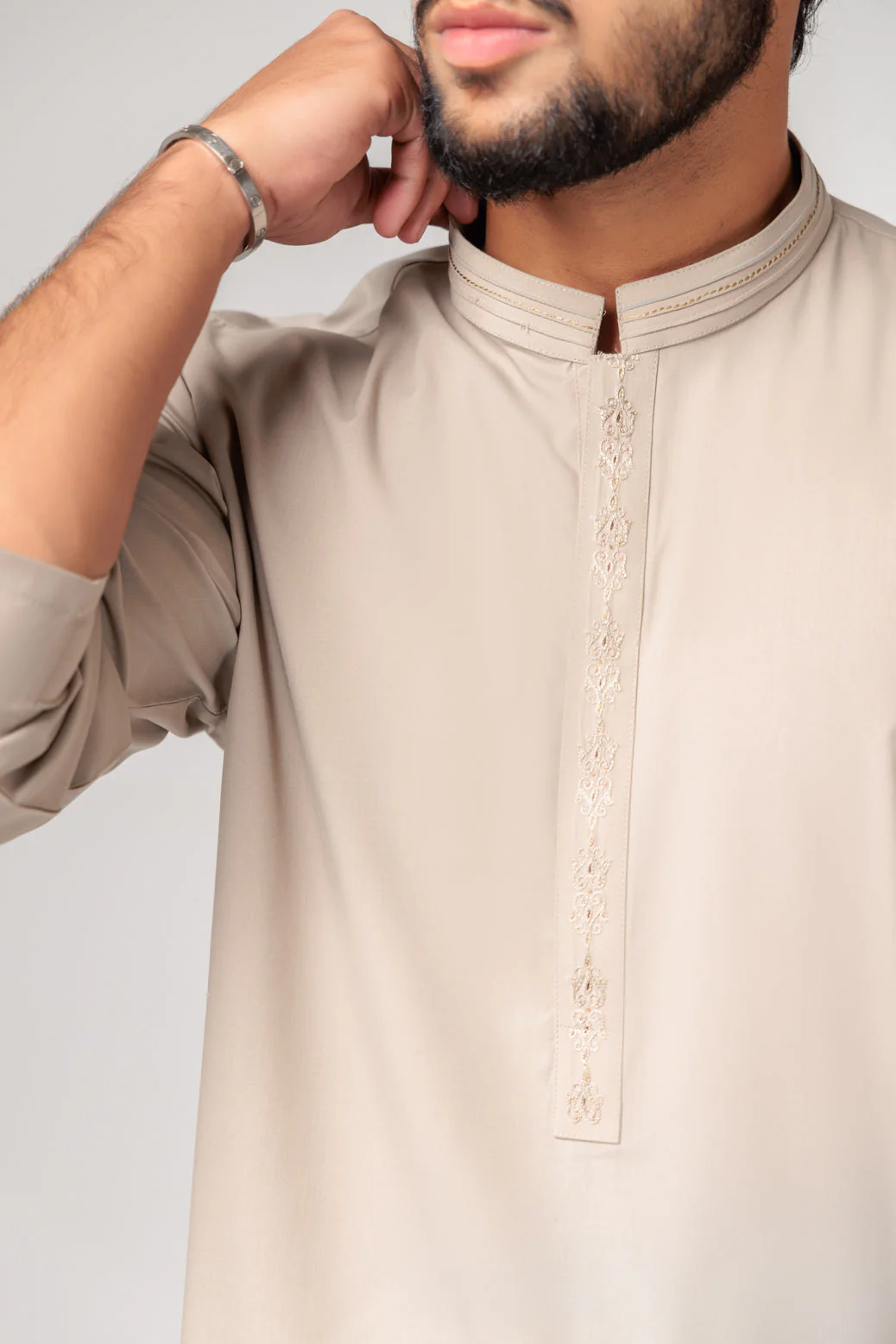 SAND-BLENDED-KURTA SHALWAR (KSRS23-046) - Image 3