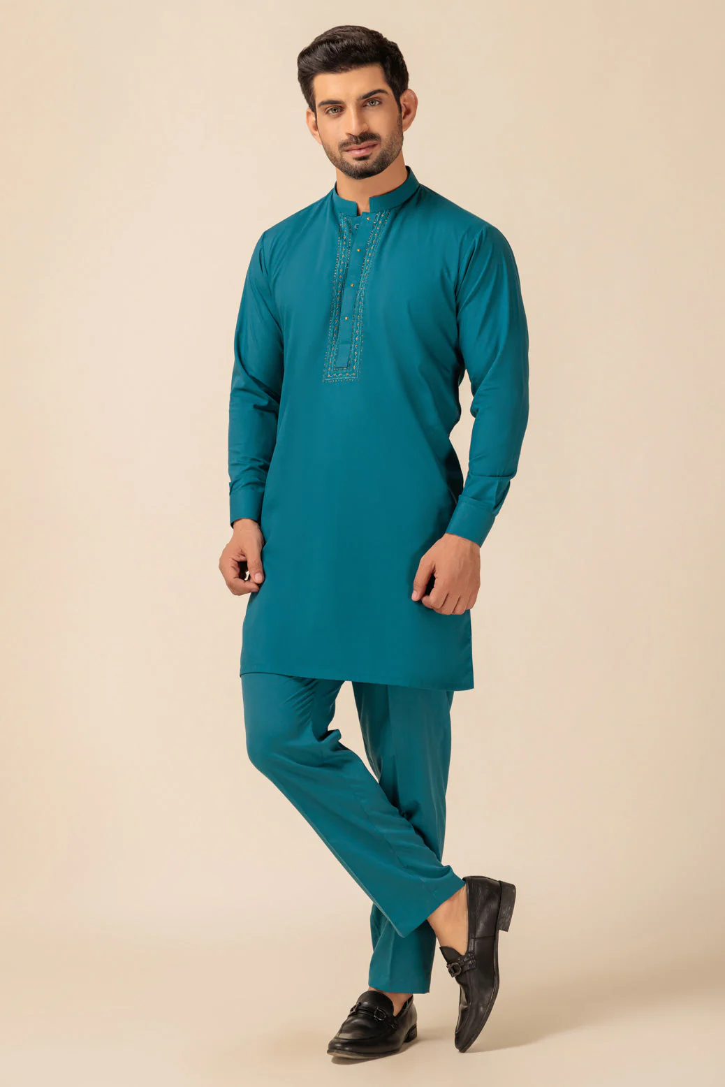 SCRAMNTO-BLENDED-KURTA PAJAMA TROUSER - (KSW23-005) - Image 3