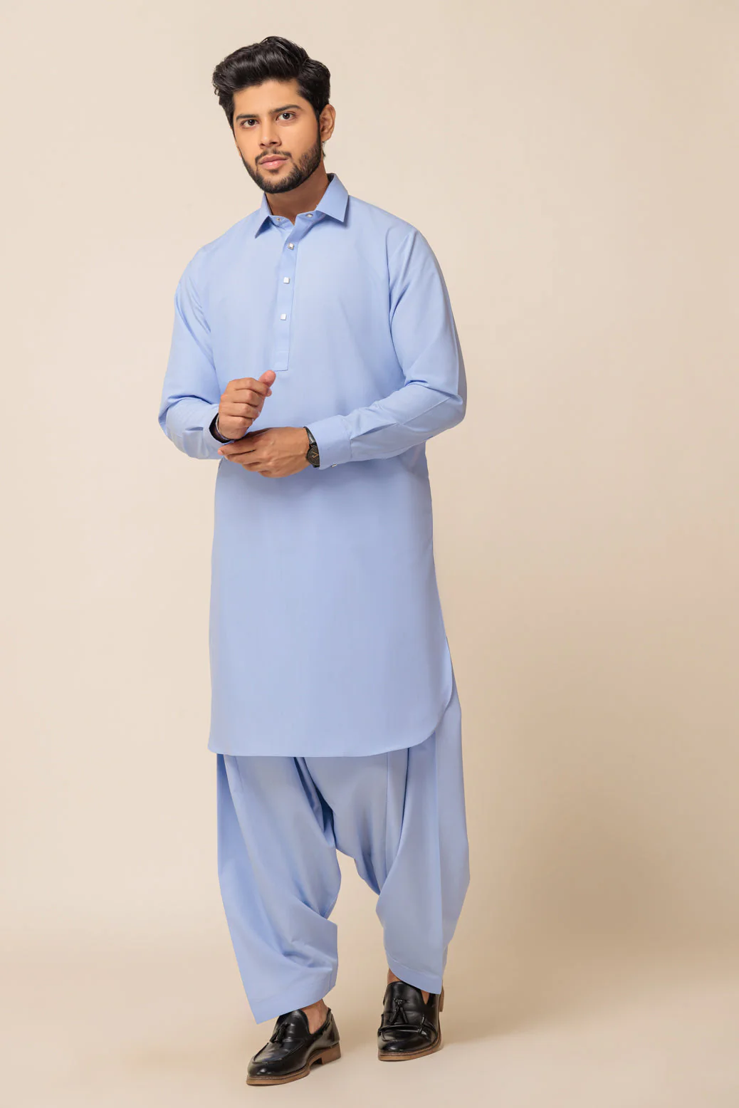 SKY-BLUE-BLENDED-SHALWAR SUIT - (GSSW23-041) - Image 3