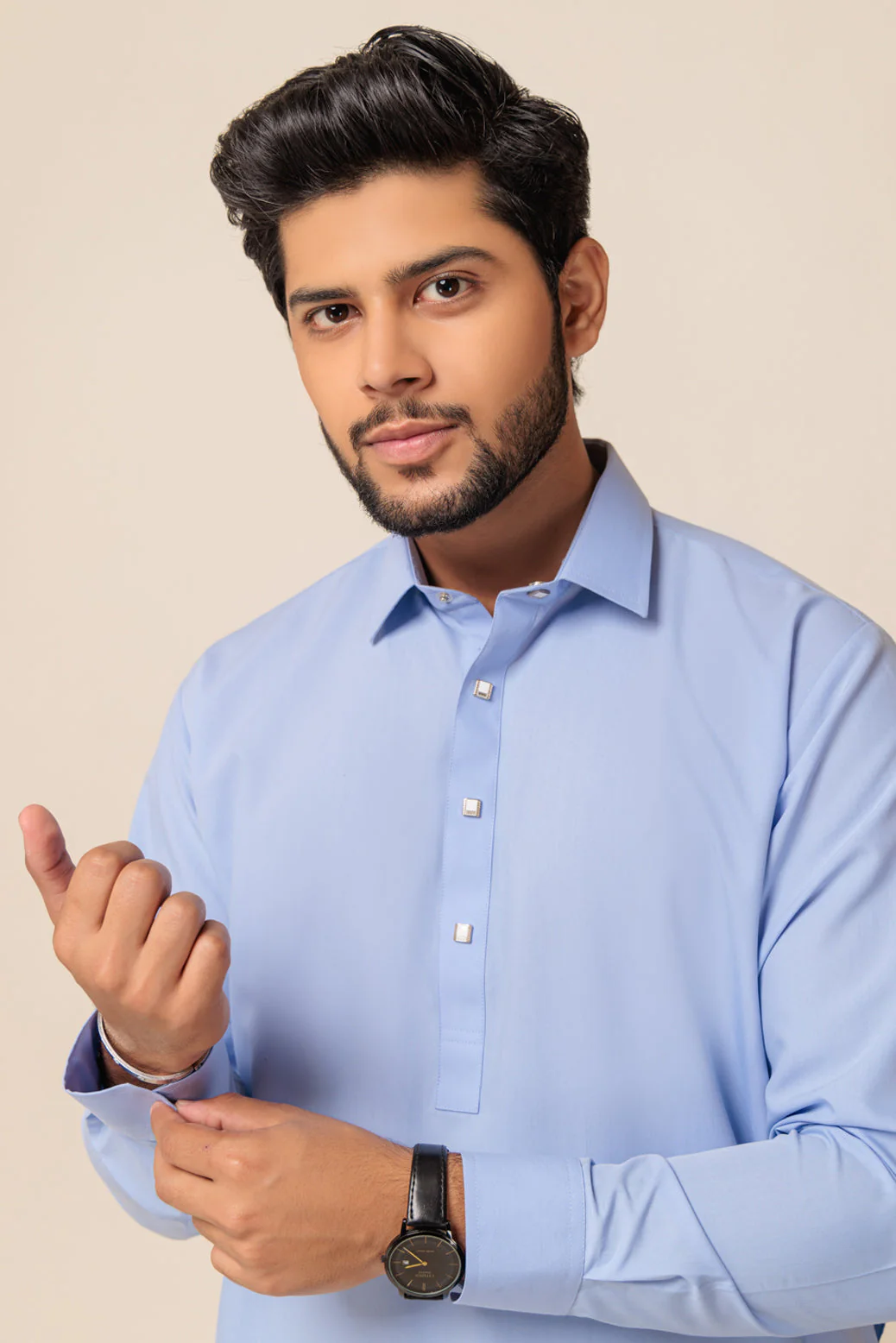 SKY-BLUE-BLENDED-SHALWAR SUIT - (GSSW23-041) - Image 4