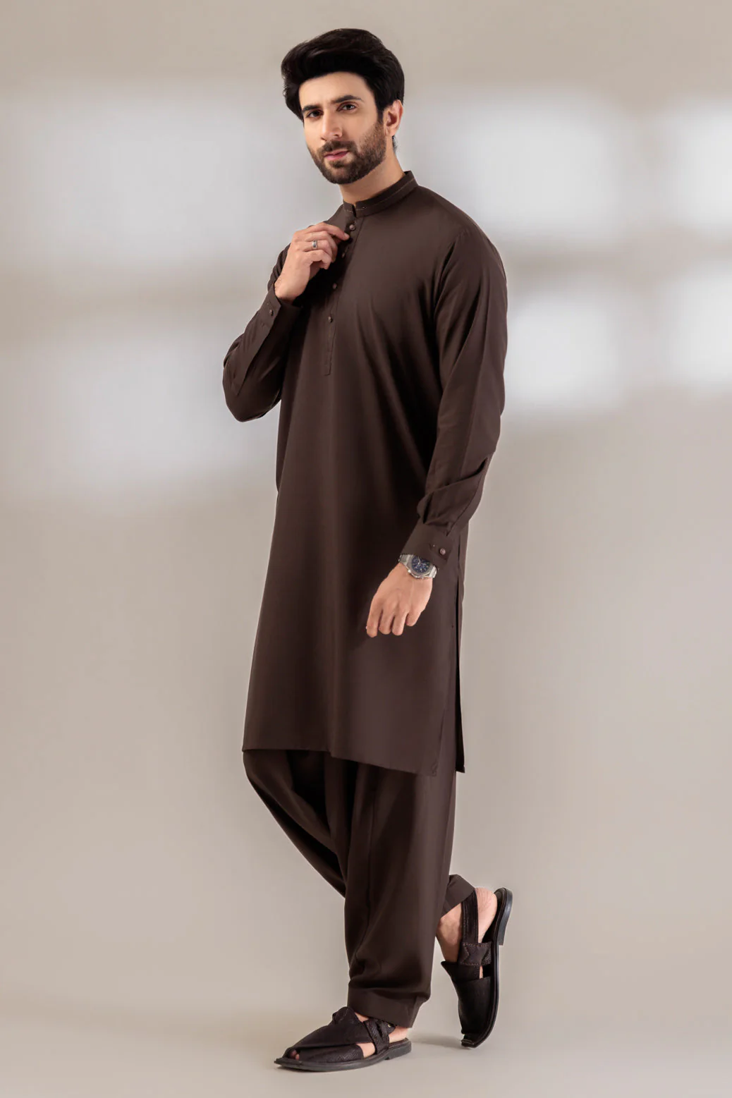 SLATE-BLENDED-SHALWAR SUIT - (GSBS24-015) - Image 3
