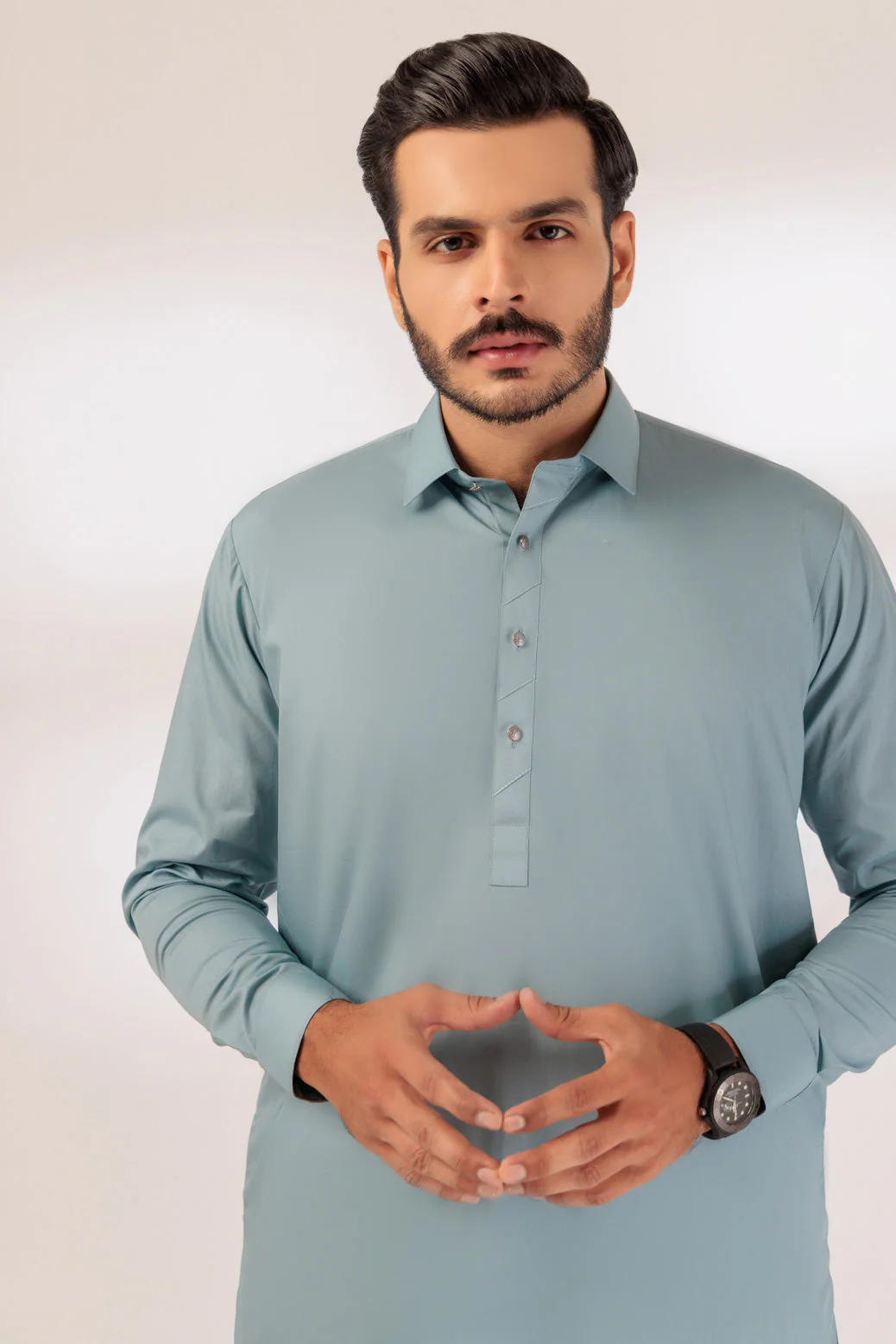 SLATE-BLENDED-SHALWAR SUIT - (GSSR24-028) - Image 3