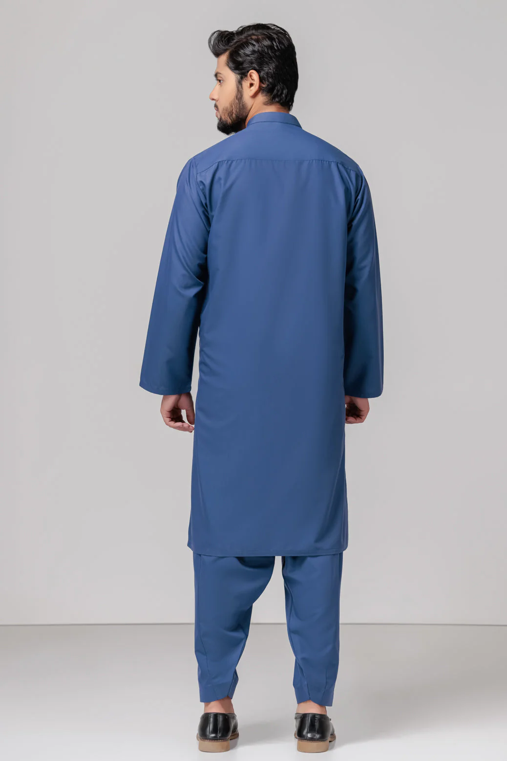 SLATE-COTTON-KURTA SHALWAR (KSRS23-025) - Image 5