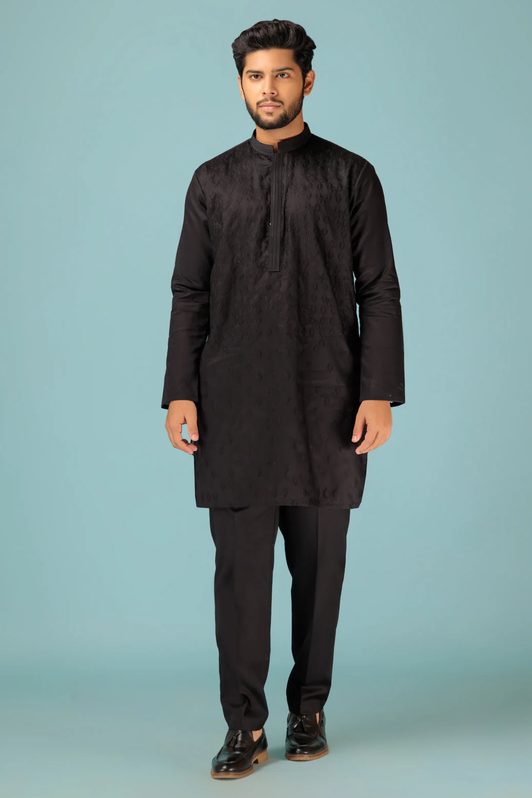 SOOT-COTTON-KURTA PAJAMA TROUSER - (KSB23-022) - Image 2