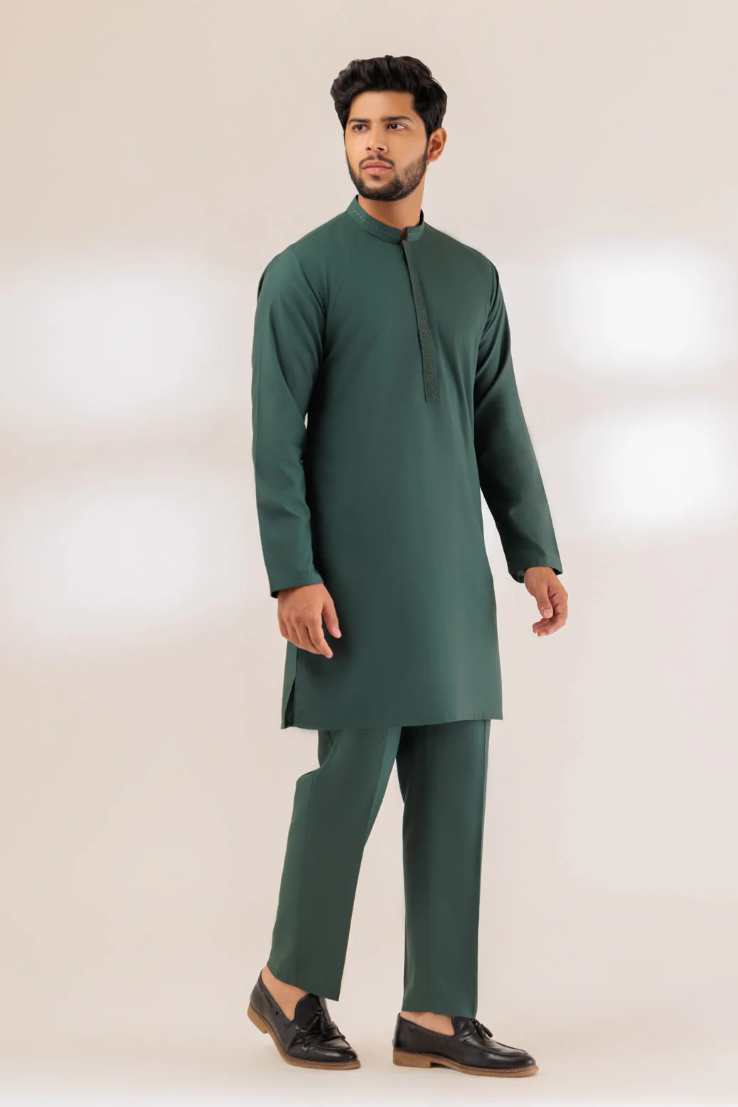 SPROUT-BLENDED-KURTA PAJAMA TROUSER - (KSS23-066) - Image 2