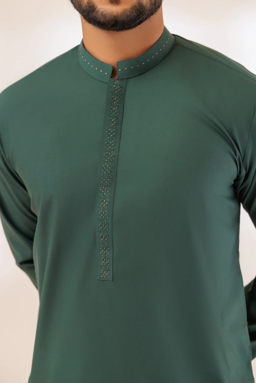 SPROUT-BLENDED-KURTA PAJAMA TROUSER - (KSS23-066) - Image 3