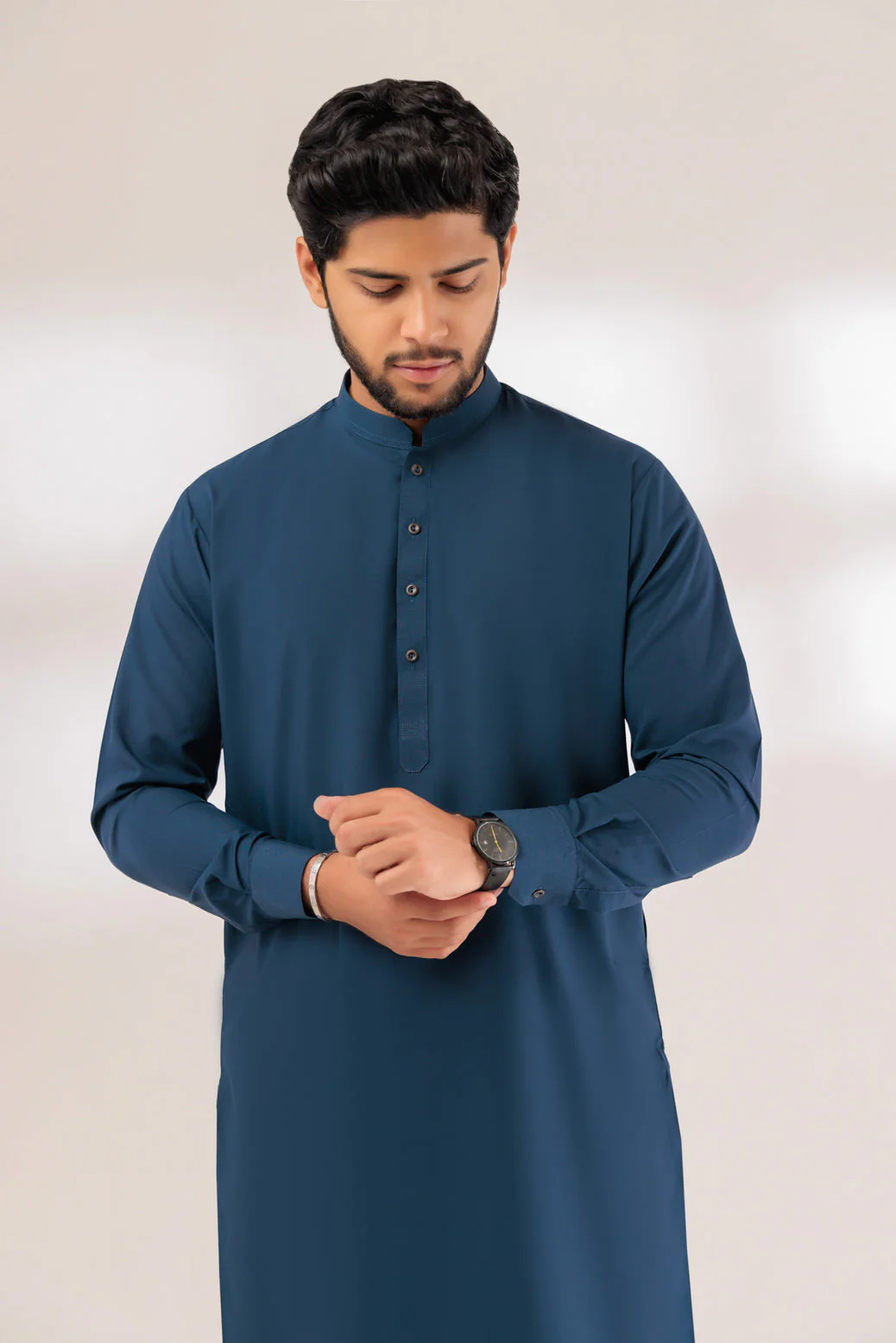 SPRUCE-BLENDED-KURTA PAJAMA TROUSER - (KSS23-032) - Image 2