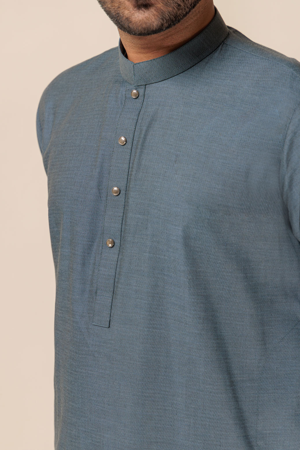 SPRUCE-YARN DYED-KURTA SHALWAR - (KSRW23-006) - Image 4