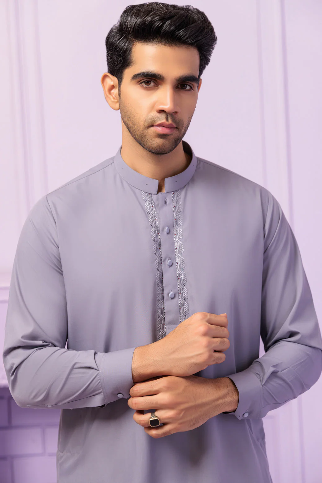 STONE-BLENDED-KURTA SHALWAR - (KSRS24-029) - Image 2
