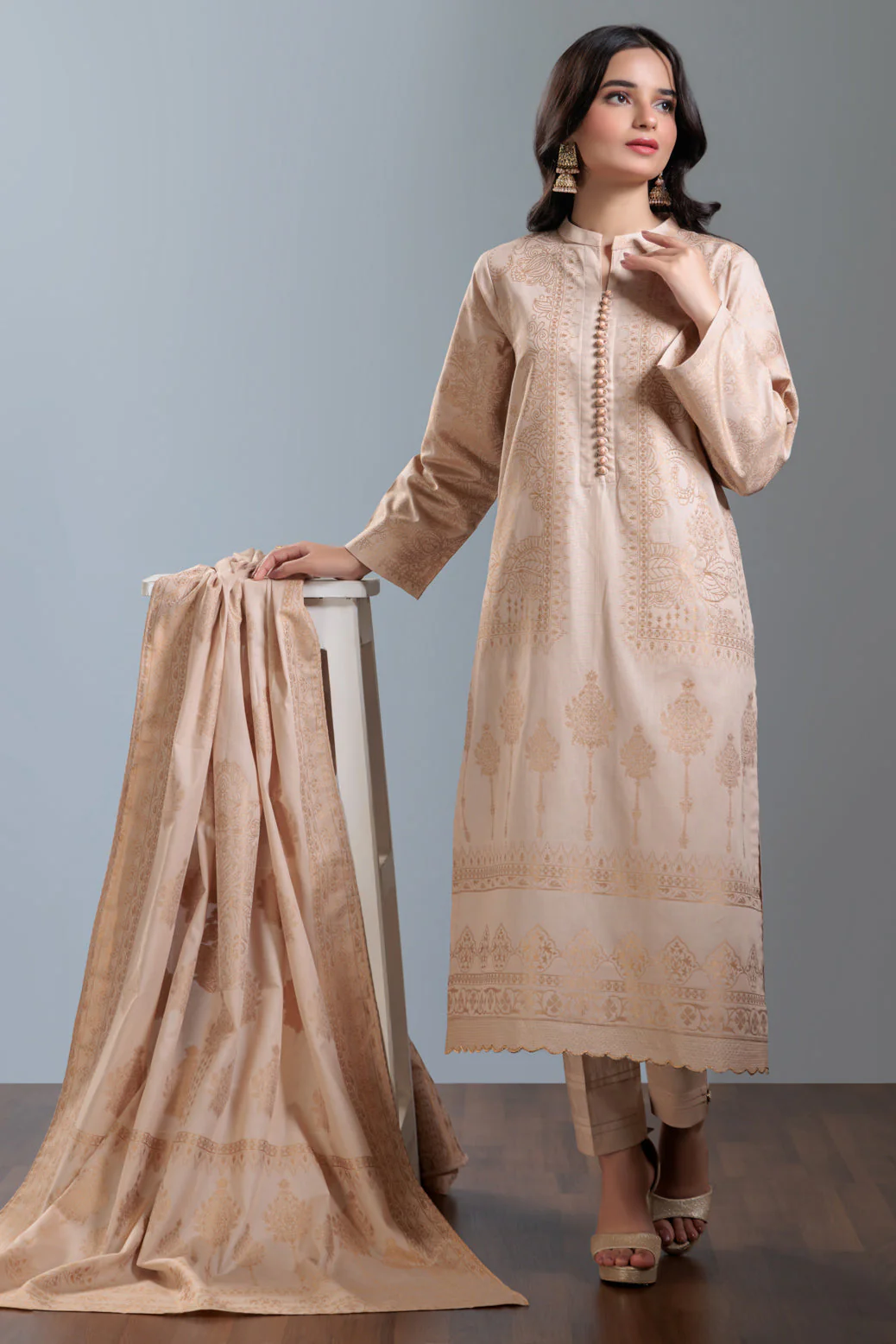 T-PINK-JACQUARD-3-PIECE (JSS233P07) - Image 2