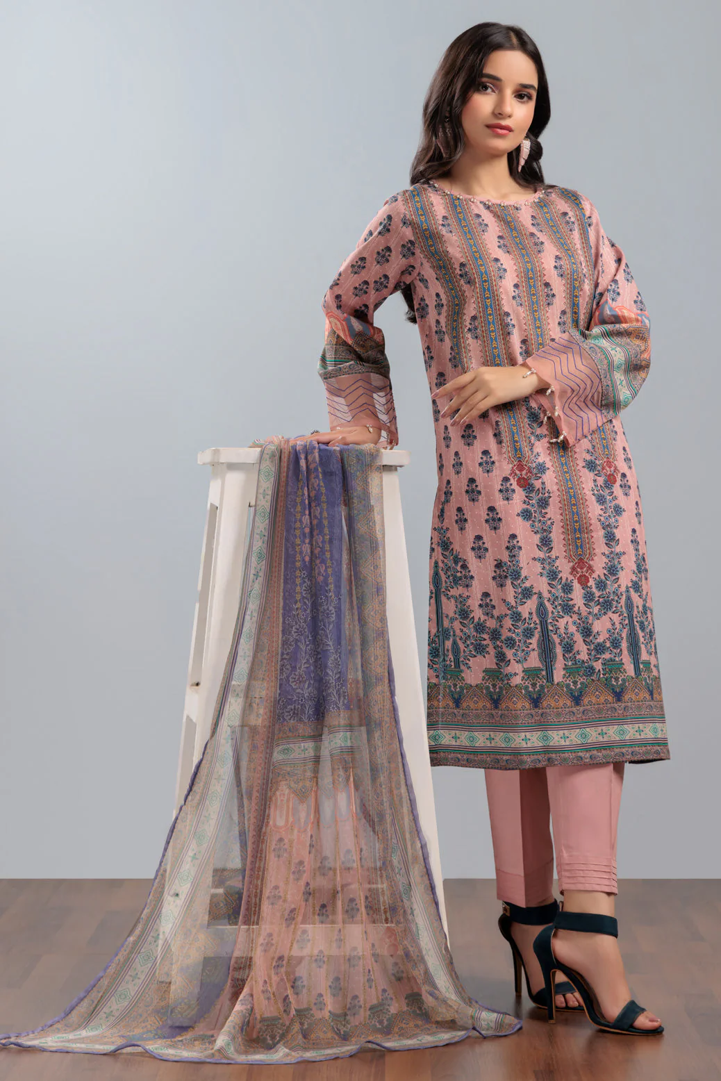 T-PINK-LAWN-3-PIECE (SSS233P39) - Image 2