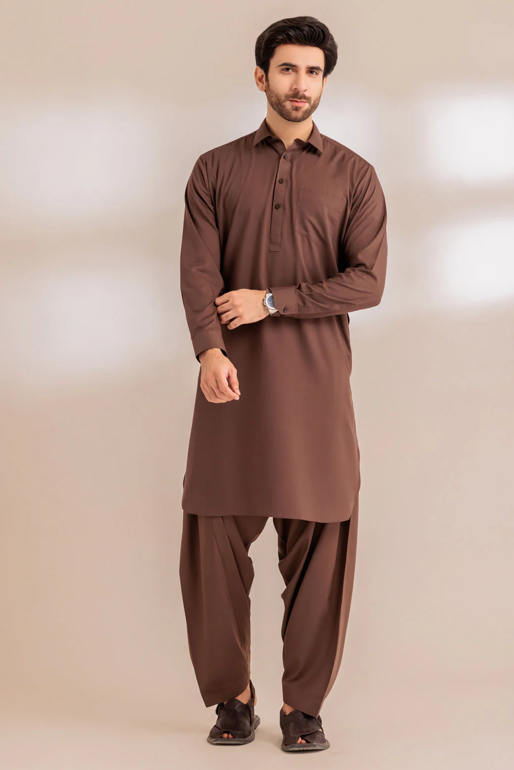 TAR-BLENDED-KURTA PAJAMA TROUSER - (KSS23-060) - Image 4