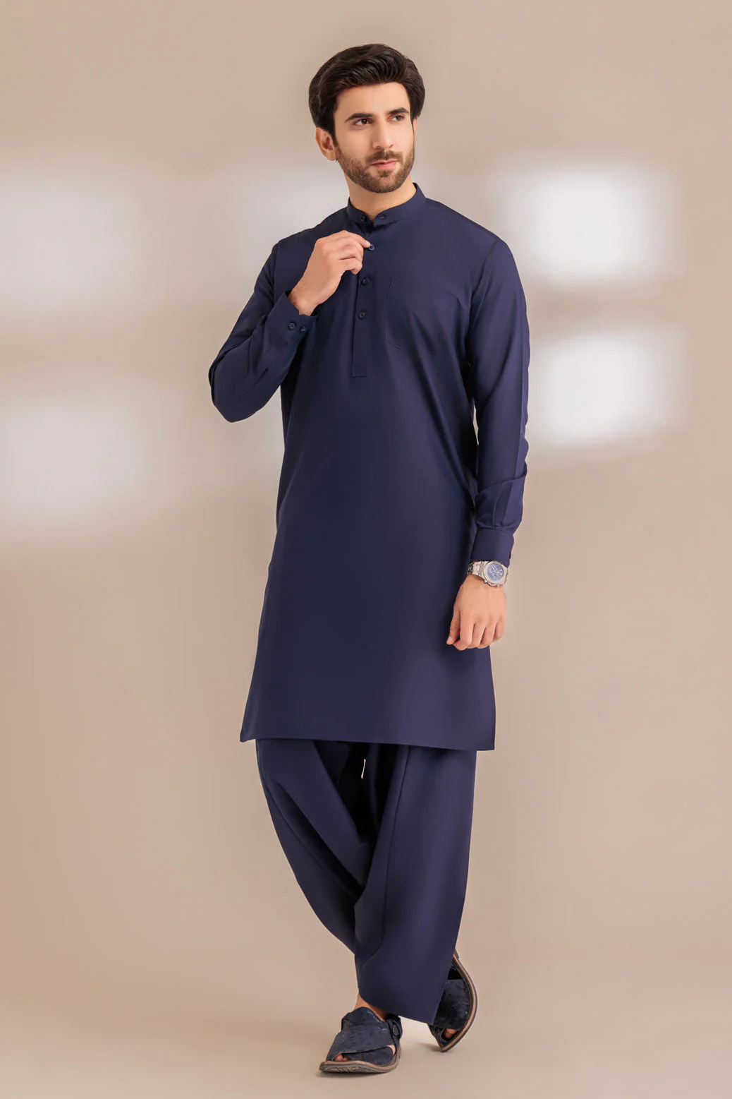 TAUPE-BLENDED-SHALWAR SUIT - (GSBS23-018) - Image 2