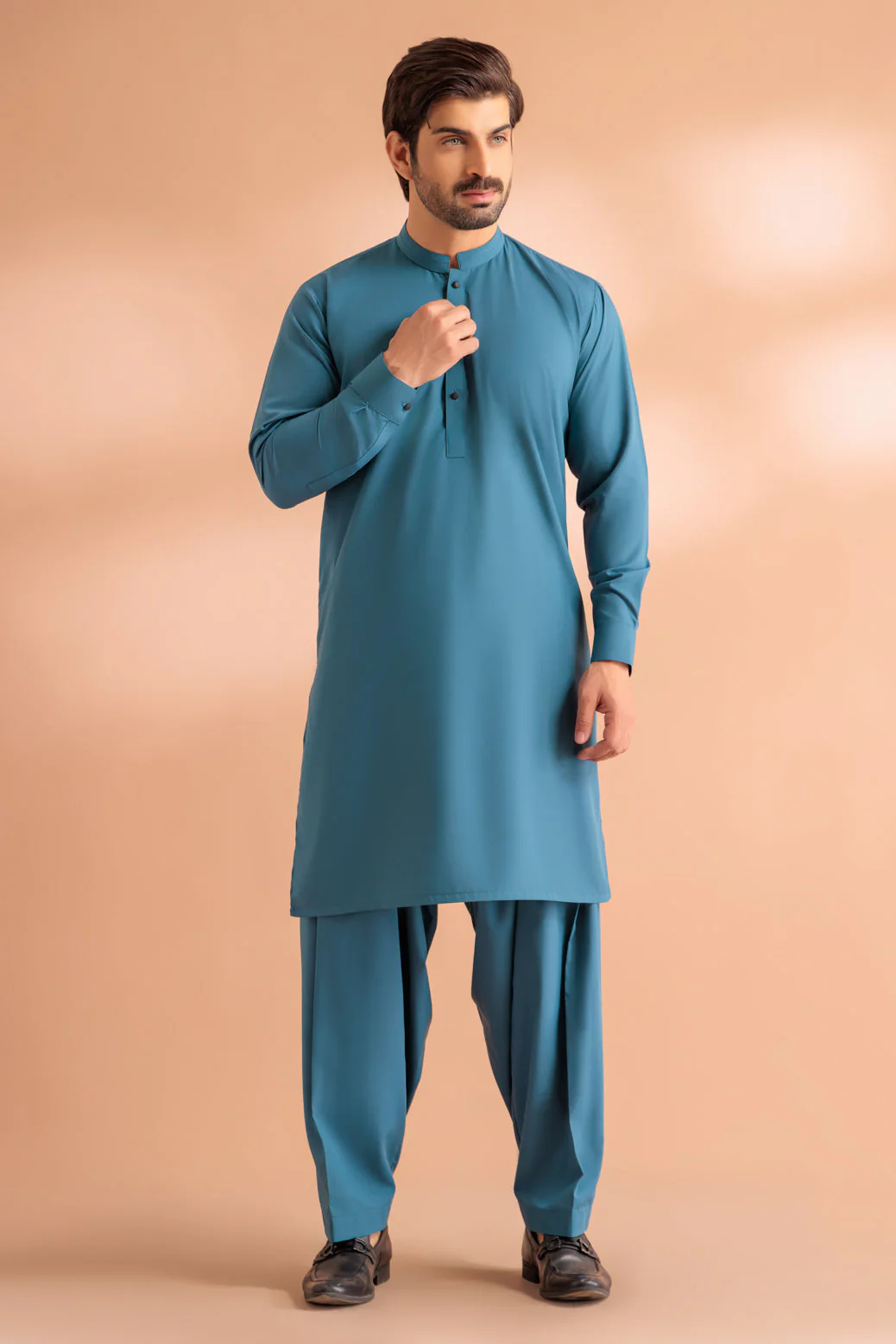 TEAL-BLENDED-SHALWAR SUIT - (GSBS24-001) - Image 3