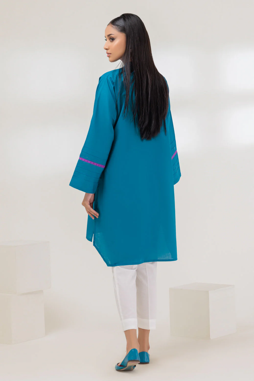 TEAL-CAMBRIC-1 PIECE (BSRS231P02) - Image 4