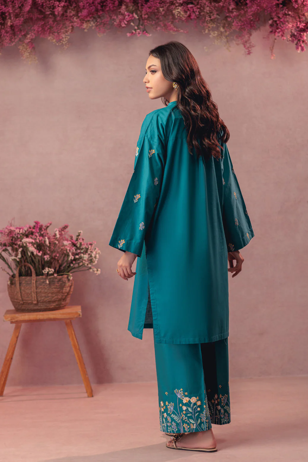 TEAL-CAMBRIC-2 PIECE (6S24B2P117) - Image 5