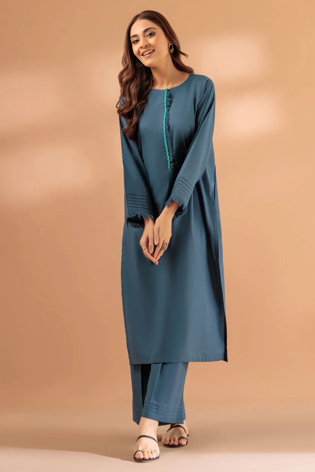 TEAL-CAMBRIC-2 PIECE (SS1242P05) - Image 2