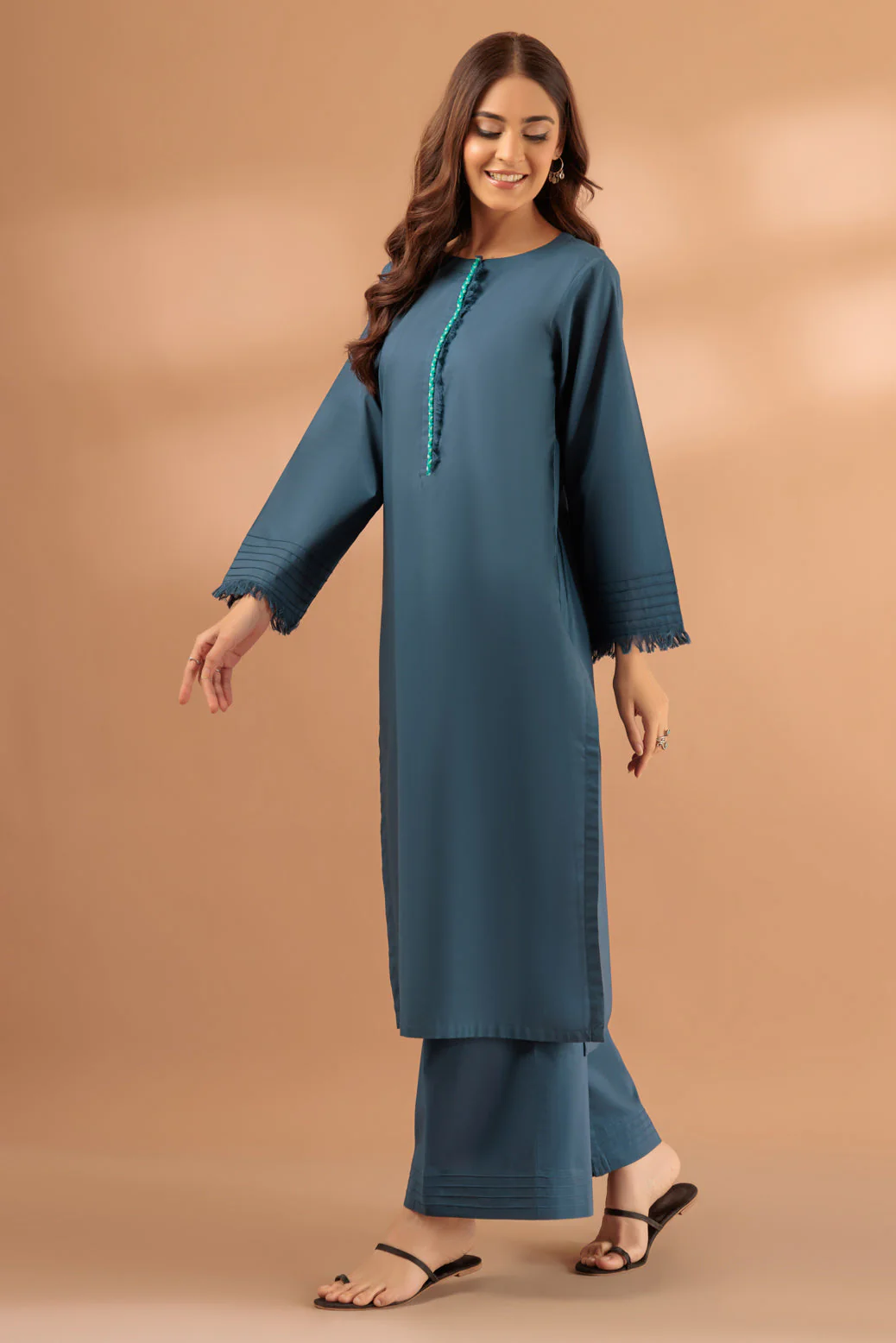 TEAL-CAMBRIC-2 PIECE (SS1242P05) - Image 4