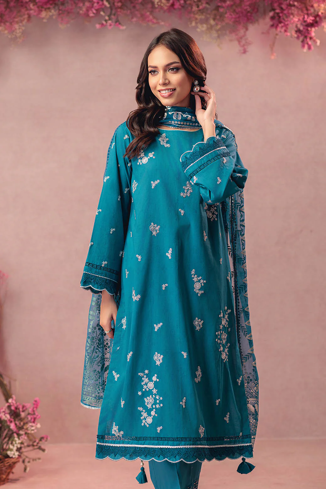 TEAL-JACQUARD-3 PIECE (CD1S5243P5) - Image 2