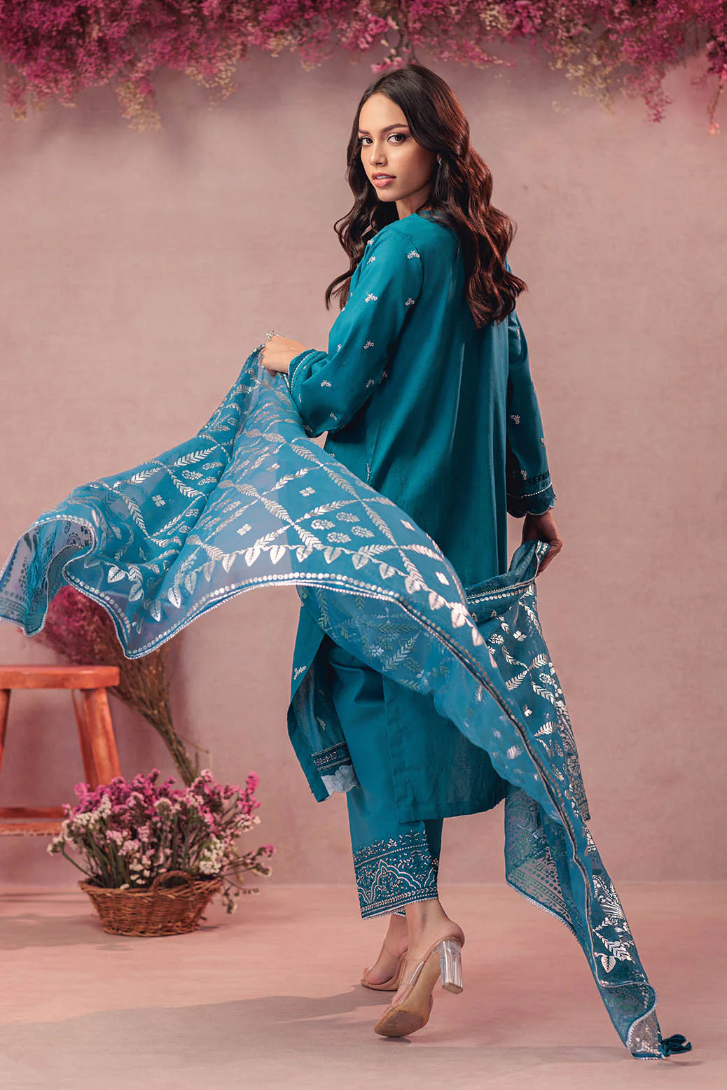 TEAL-JACQUARD-3 PIECE (CD1S5243P5) - Image 3