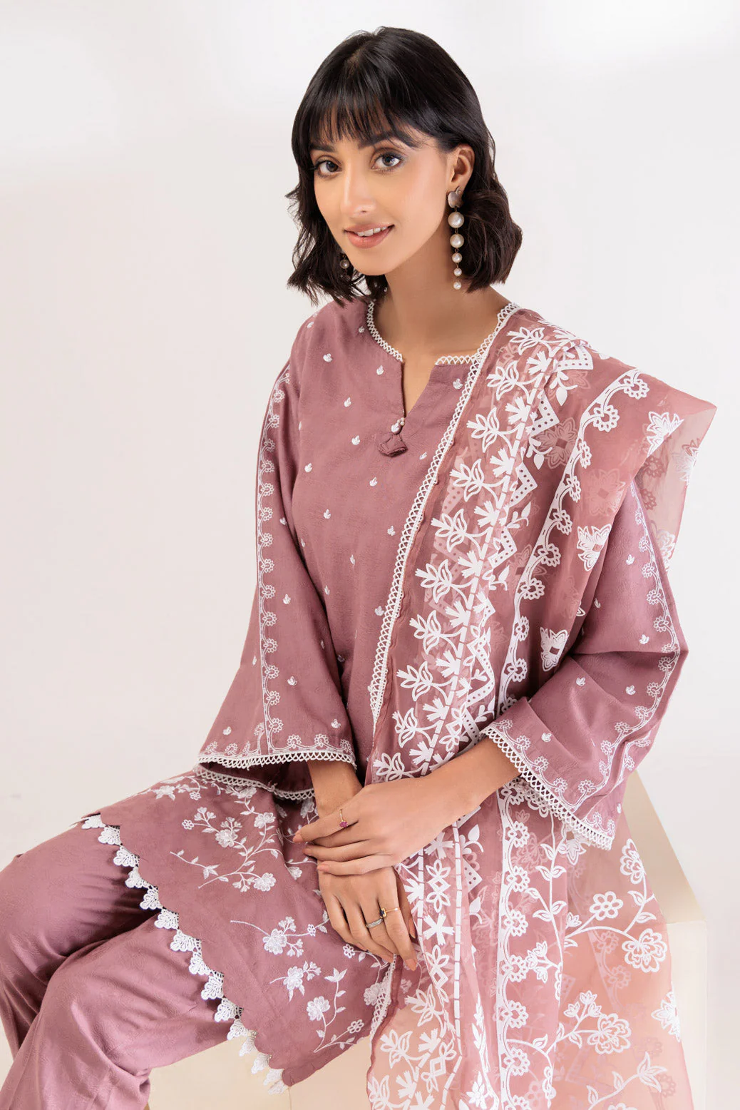 TEA PINK-JACQUARD-3 PIECE (PWS1233P03) - Image 2