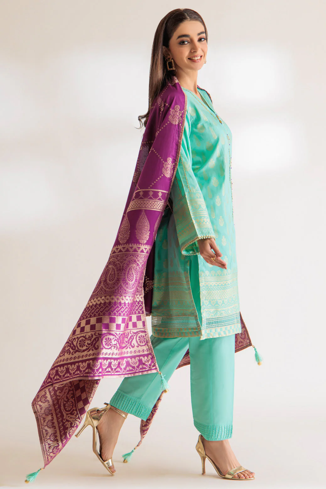 TURQS-JACQUARD-3 PIECE (PWJ2233P16) - Image 3