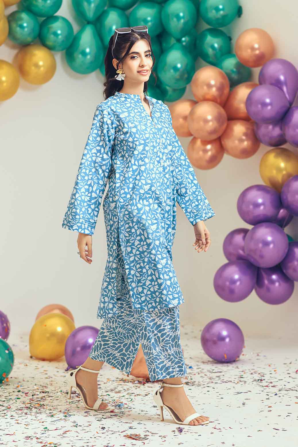 TURQUOISE-POPLIN-2 PIECE (WS2232P03) - Image 5