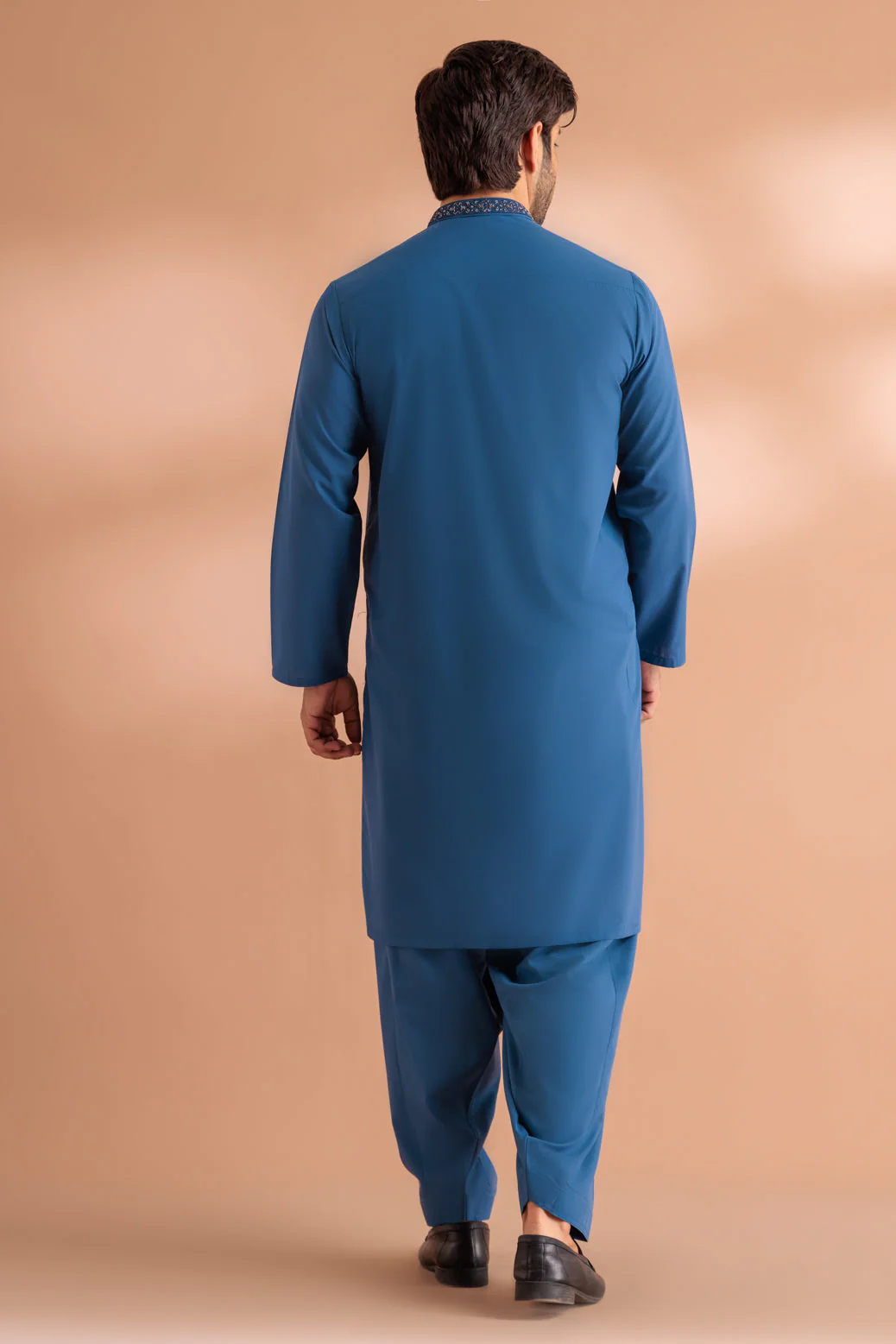 U-BLUE-BLENDED-KURTA SHALWAR - (KSRS24-002) - Image 5