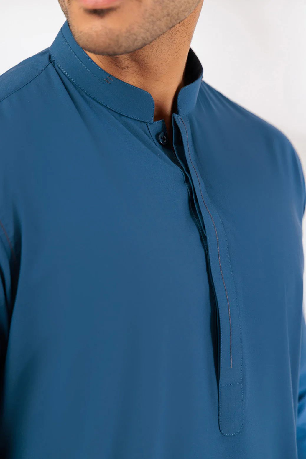 U-BLUE-BLENDED-KURTA TROUSER - (KSS24-036) - Image 2