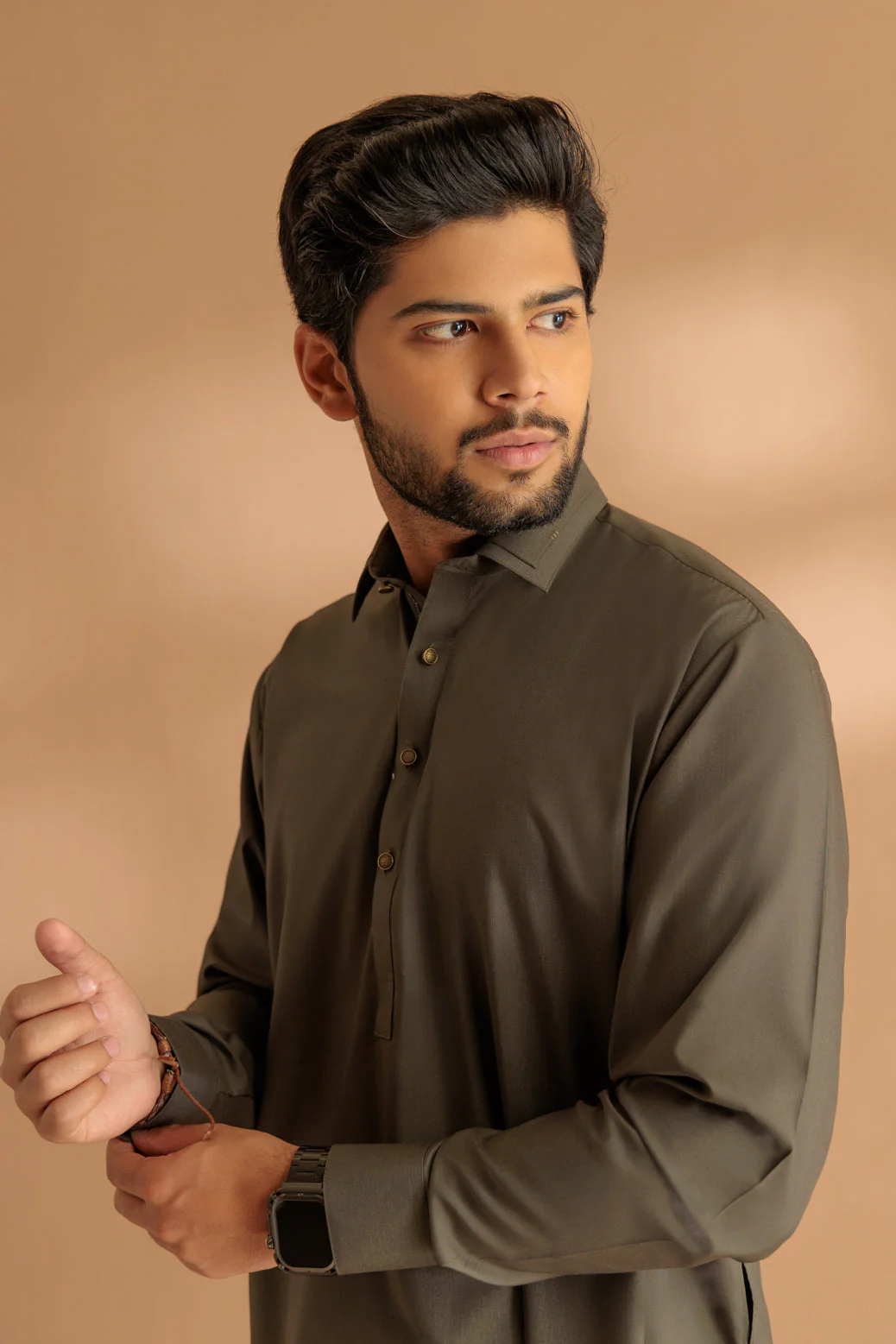 V-GREEN-BLENDED-SHALWAR SUIT - (GSSS24-007) - Image 4