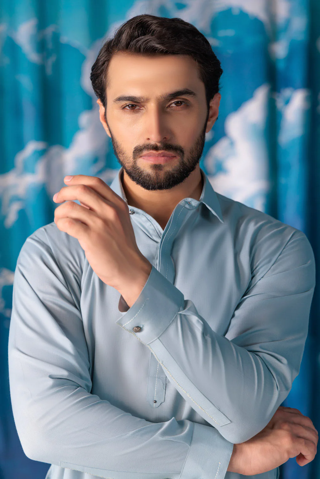 V-GREY-RIB DOBBY-SHALWAR SUIT  - (GSSW24-005) - Image 4